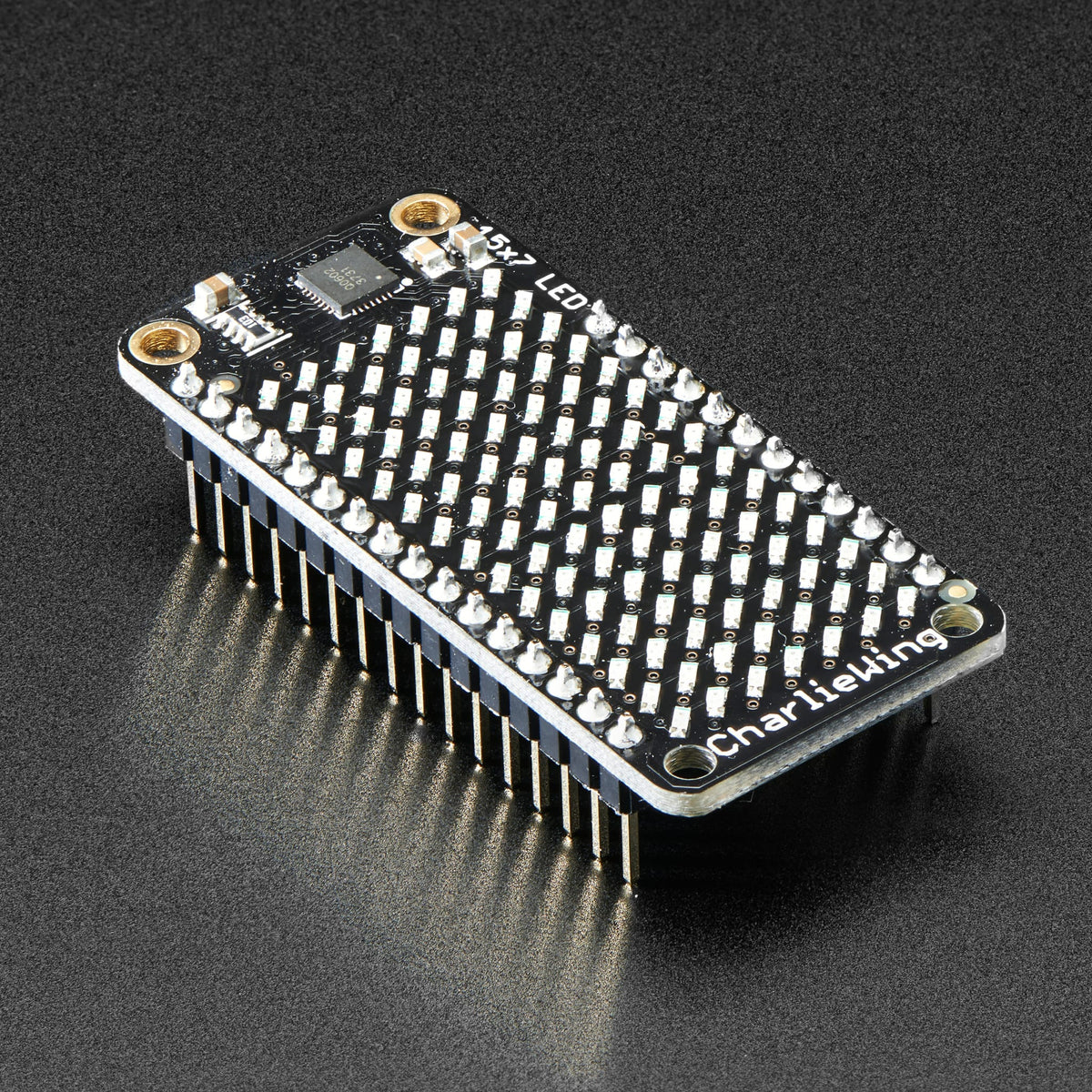 Adafruit 15x7 CharliePlex LED Matrix Display FeatherWing - Red by Adafruit - The Pi Hut