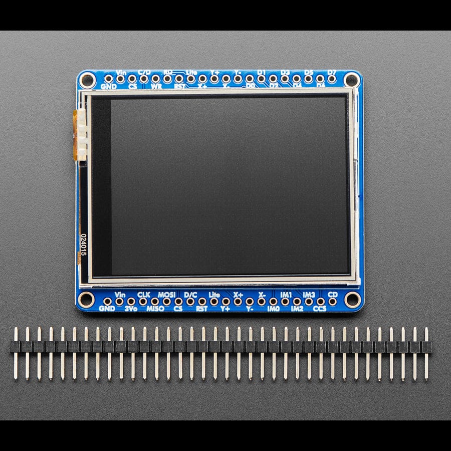 Adafruit 2.4" TFT LCD with Touchscreen Breakout w/MicroSD Socket (ILI9341) by Adafruit - The Pi Hut