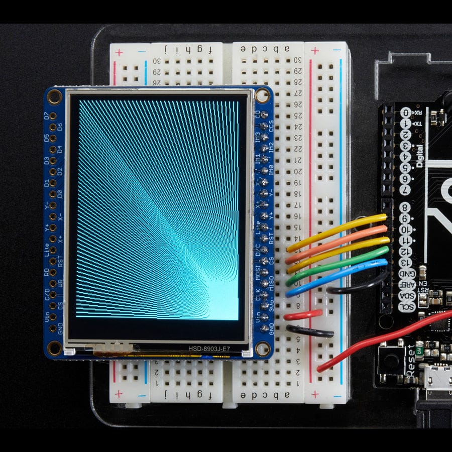 Adafruit 2.4" TFT LCD with Touchscreen Breakout w/MicroSD Socket (ILI9341) by Adafruit - The Pi Hut