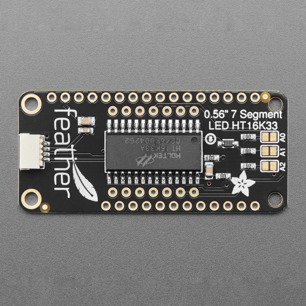 Adafruit 4-Digit 7-Segment LED Matrix Display FeatherWing by Adafruit - The Pi Hut