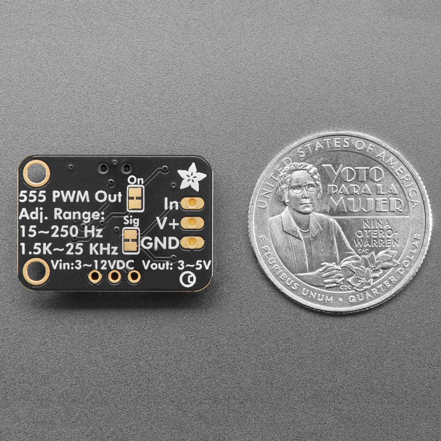 Adafruit 555 PWM Output STEMMA - 1.5K~25 KHz or 1.5~250 Hz - STEMMA JST PH 2mm