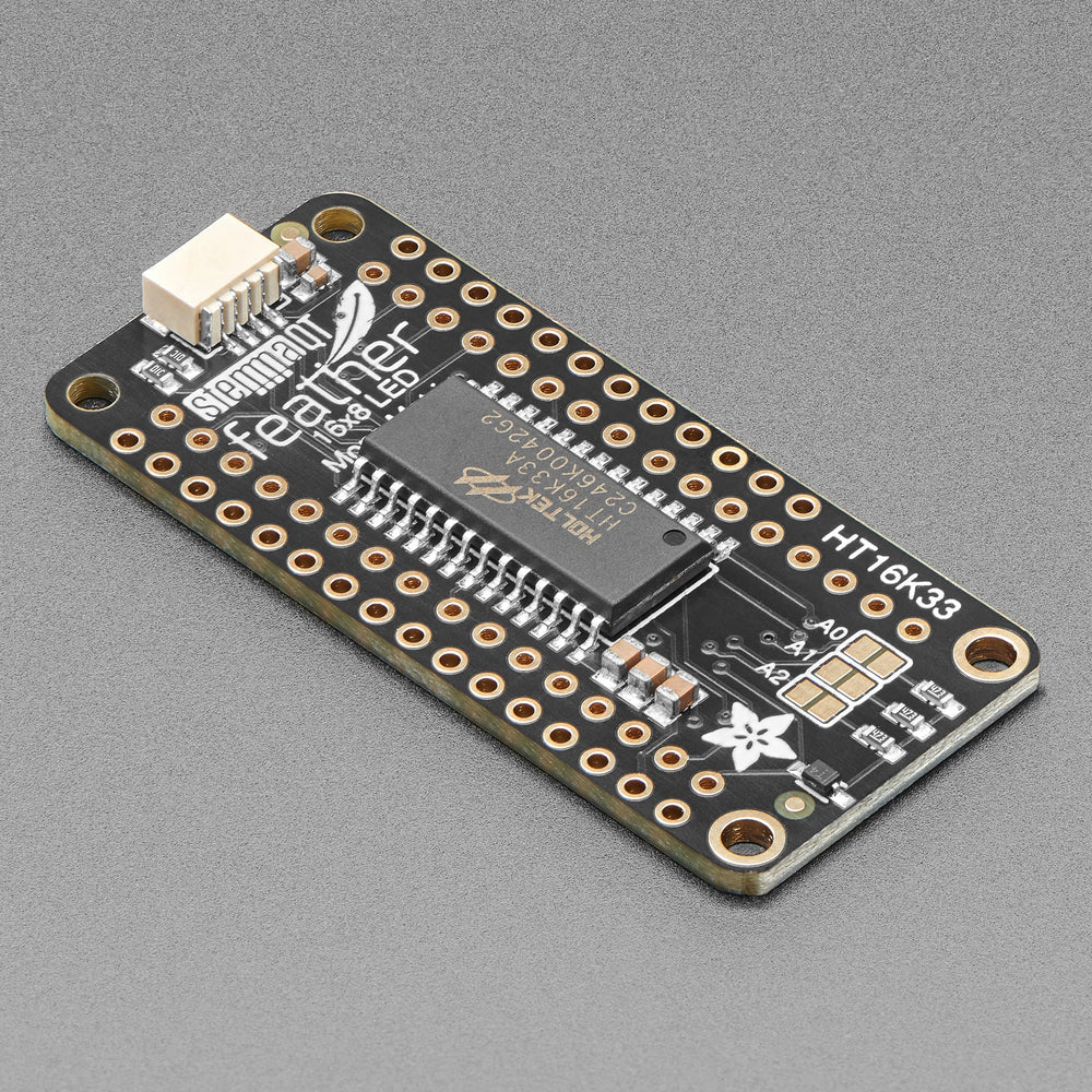 Adafruit 8x16 LED Matrix FeatherWing w/o Matrices by Adafruit - The Pi Hut