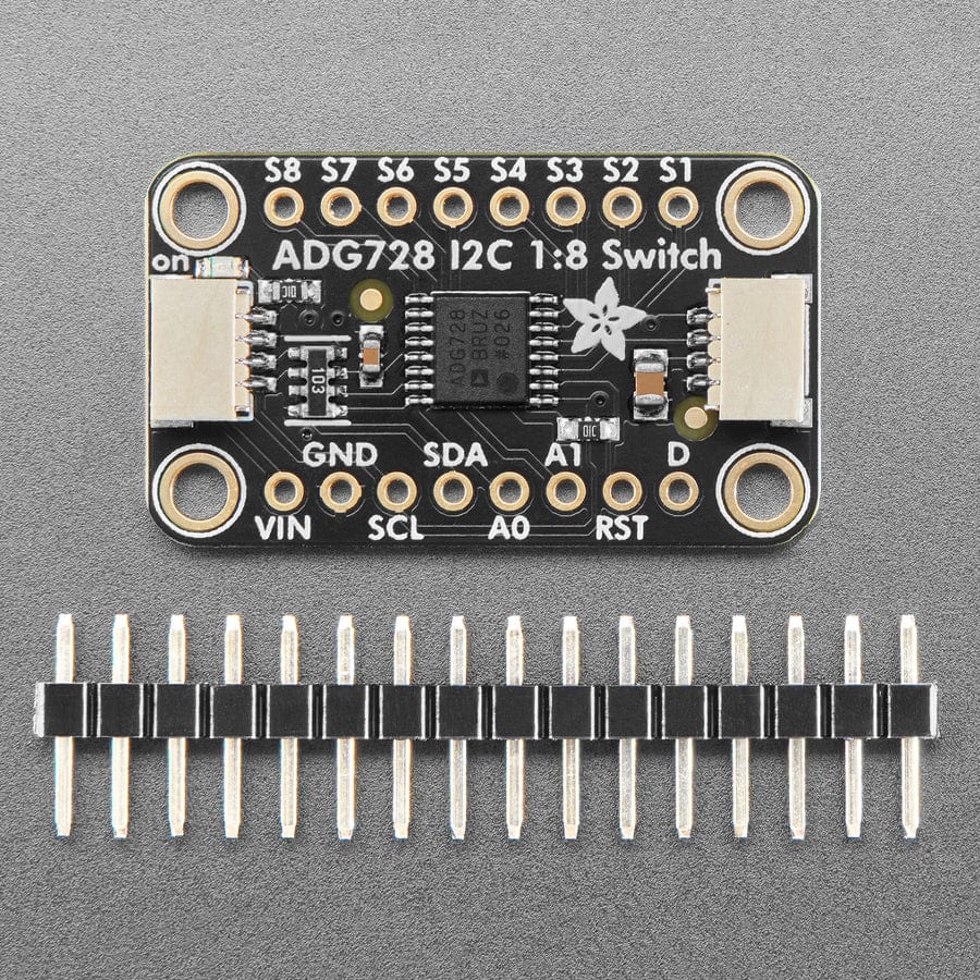 Adafruit ADG728 1-to-8 Analogue Matrix Switch - Stemma QT - The Pi Hut