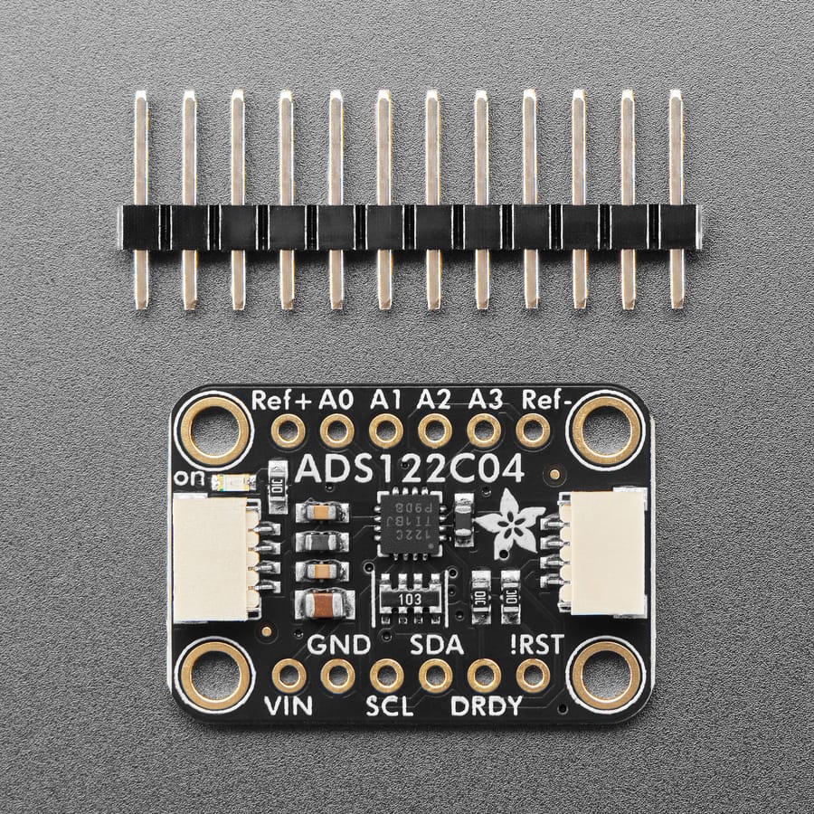 Adafruit ADS122C04 24-Bit ADC - 4 Channel 2-kSPS by Adafruit - The Pi Hut