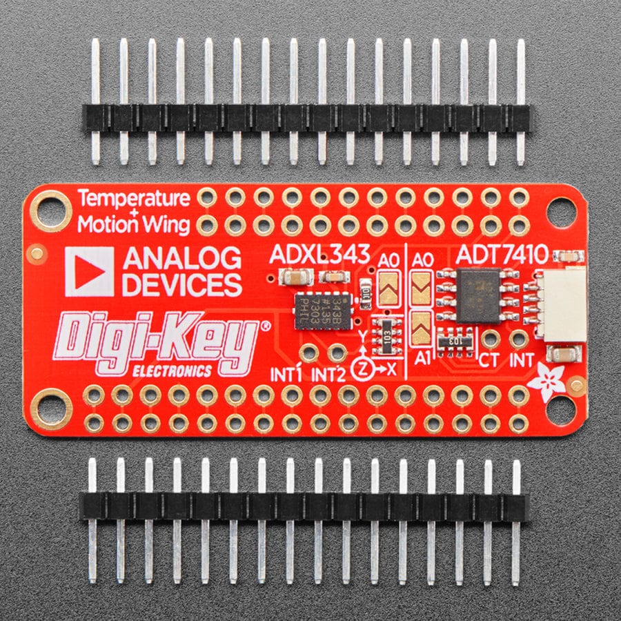 Adafruit ADXL343 + ADT7410 Sensor FeatherWing - The Pi Hut