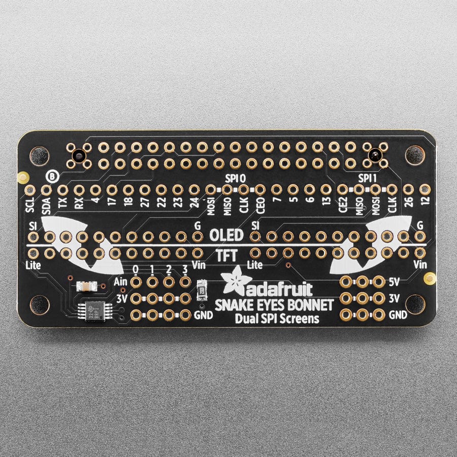 Adafruit Animated Eyes Bonnet for Raspberry Pi Mini Kit - Without Displays - The Pi Hut