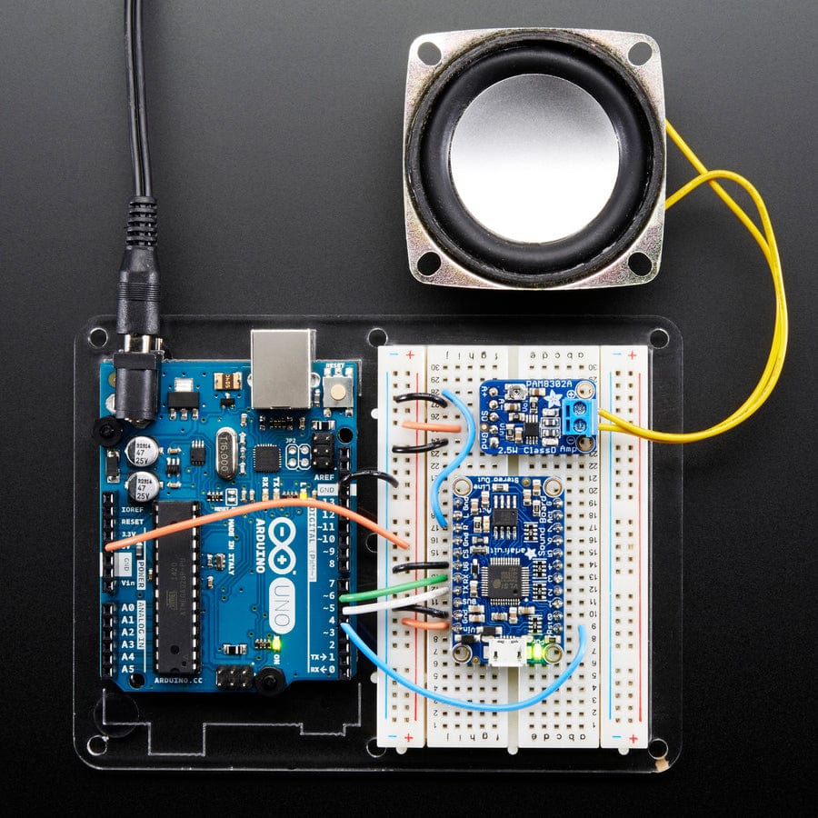 Adafruit Audio FX Mini Sound Board - WAV/OGG Trigger 16MB Flash by Adafruit - The Pi Hut