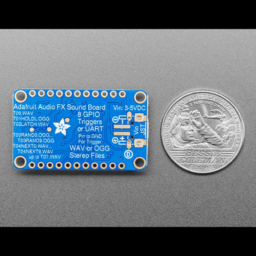 Adafruit Audio FX Mini Sound Board - WAV/OGG Trigger 16MB Flash by Adafruit - The Pi Hut