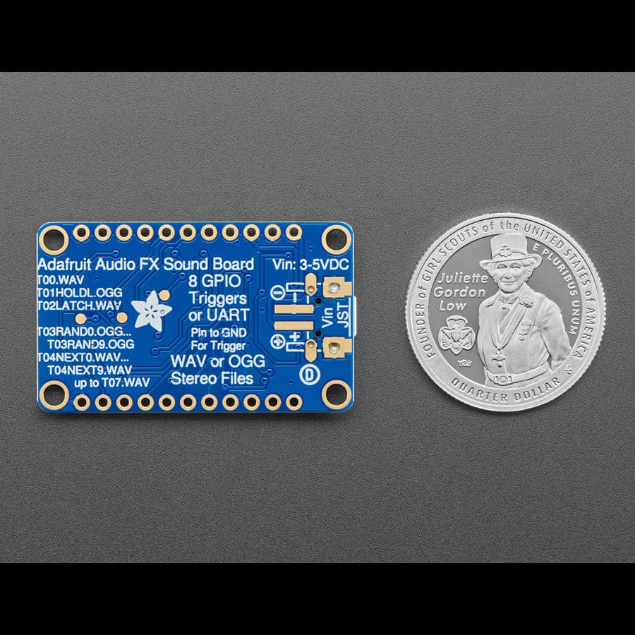 Adafruit Audio FX Mini Sound Board - WAV/OGG Trigger - 2MB Flash by Adafruit - The Pi Hut