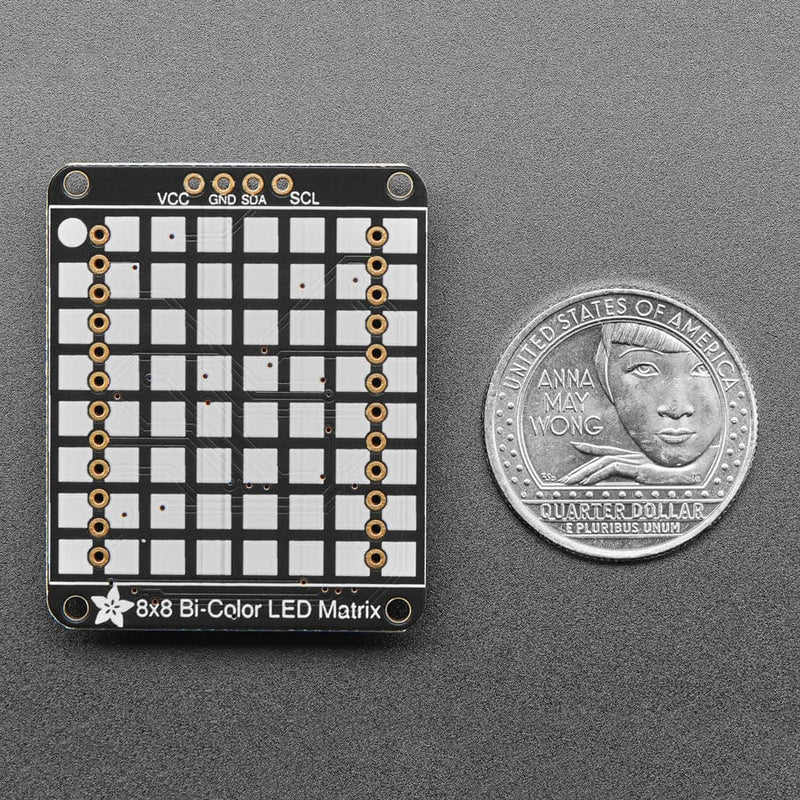 Adafruit Bicolor LED Square Pixel Matrix with I2C Backpack - Qwiic ...
