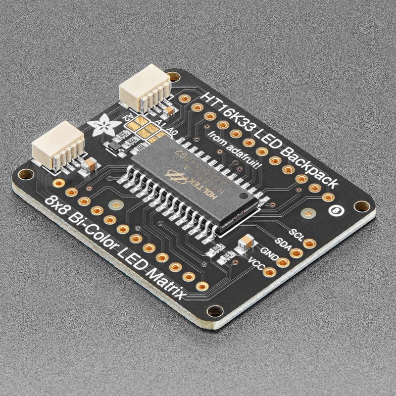 Adafruit Bicolor LED Square Pixel Matrix with I2C Backpack - Qwiic / STEMMA QT - The Pi Hut