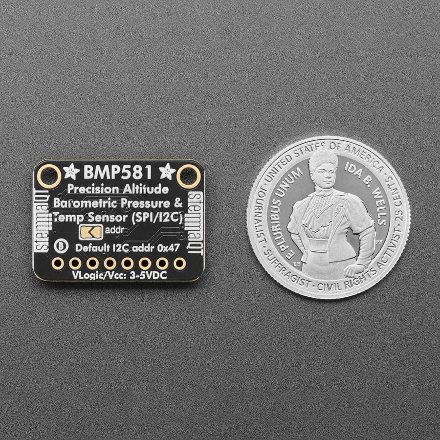 Adafruit BMP581 I2C or SPI Temperature and Pressure Sensor - STEMMA QT by Adafruit - The Pi Hut