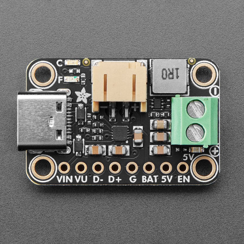 Carte Chargeur Adafruit BQ25185 - USB/DC/solaire Avec Boost 5V, Modèle 6106, Neuf