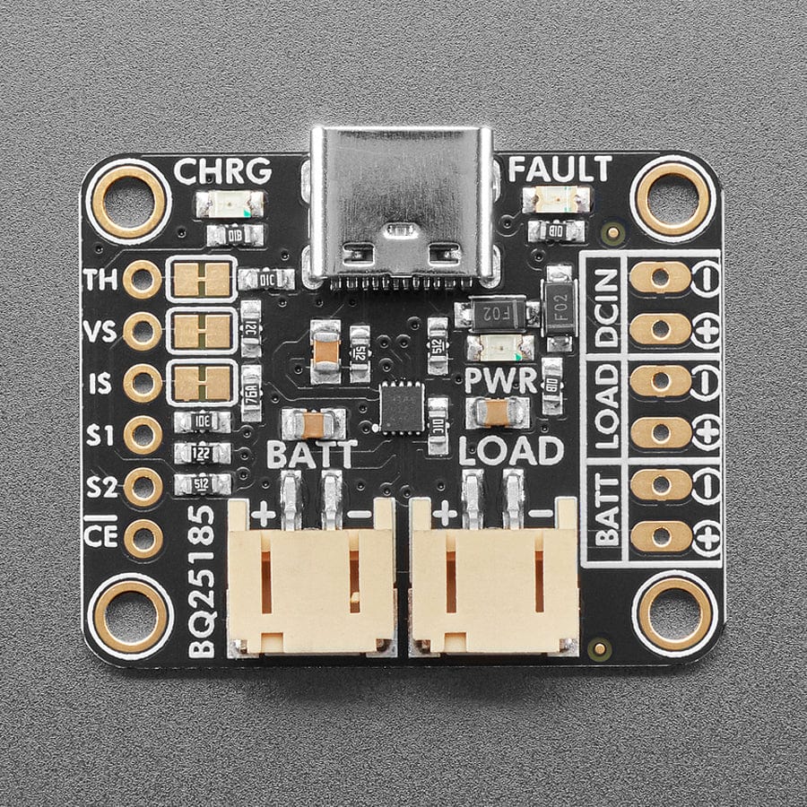 Adafruit bq25185 USB / DC / Solar Lithium Ion/Polymer Charger