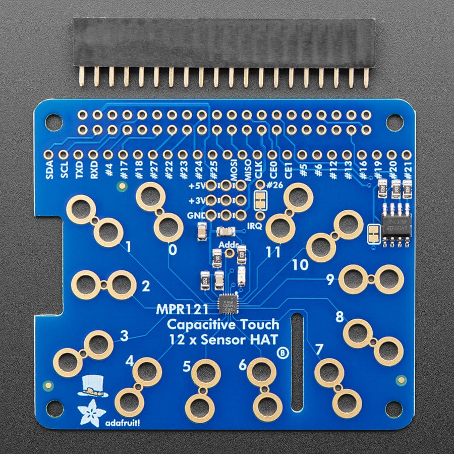 Adafruit Capacitive Touch HAT for Raspberry Pi - Mini Kit - MPR121