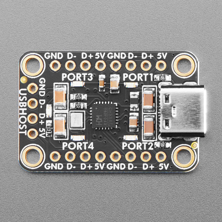 Adafruit CH334F Mini 4-Port USB Hub Breakout