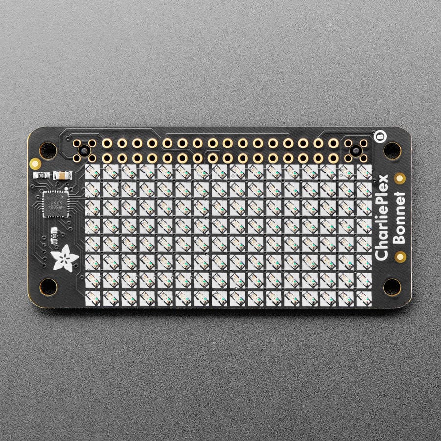 Adafruit CharliePlex LED Matrix Bonnet - 8x16 Red LEDs
