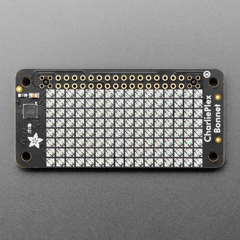 Adafruit CharliePlex LED Matrix Bonnet - 8x16 Red LEDs - The Pi Hut