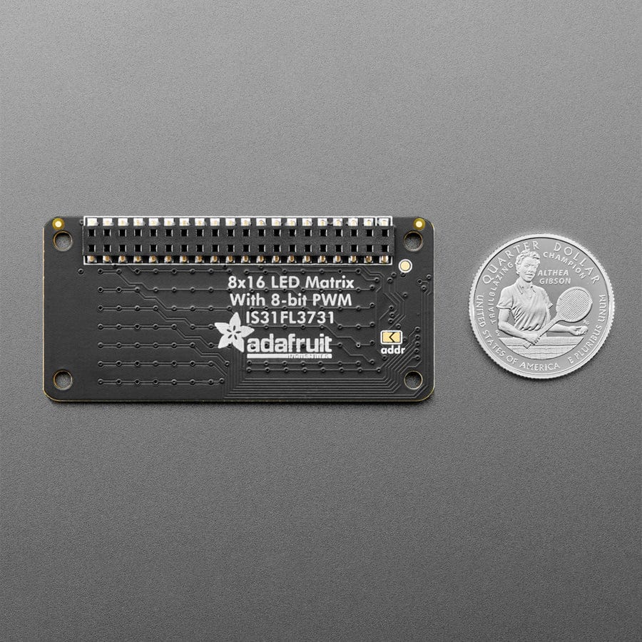 Adafruit CharliePlex LED Matrix Bonnet - 8x16 Red LEDs
