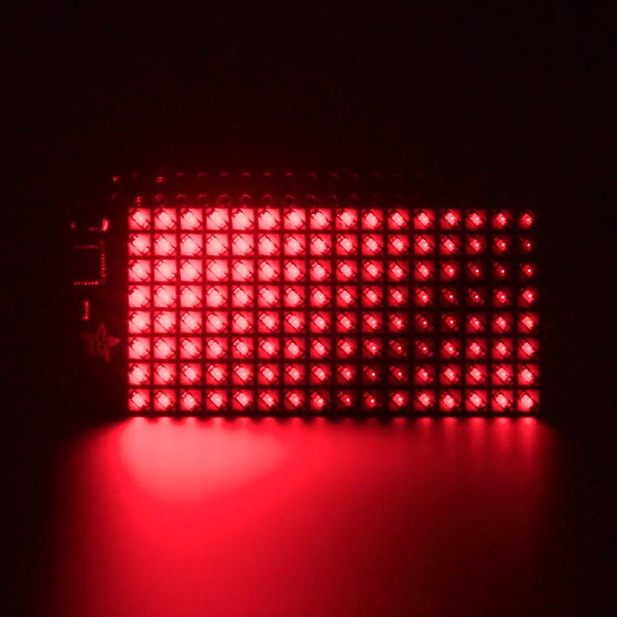 Adafruit CharliePlex LED Matrix Bonnet - 8x16 Red LEDs