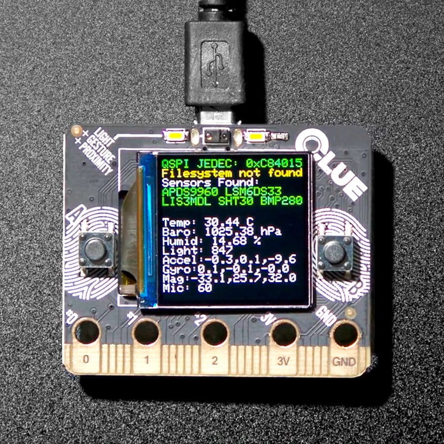 Adafruit CLUE - nRF52840 Express with Bluetooth LE by Adafruit - The Pi Hut
