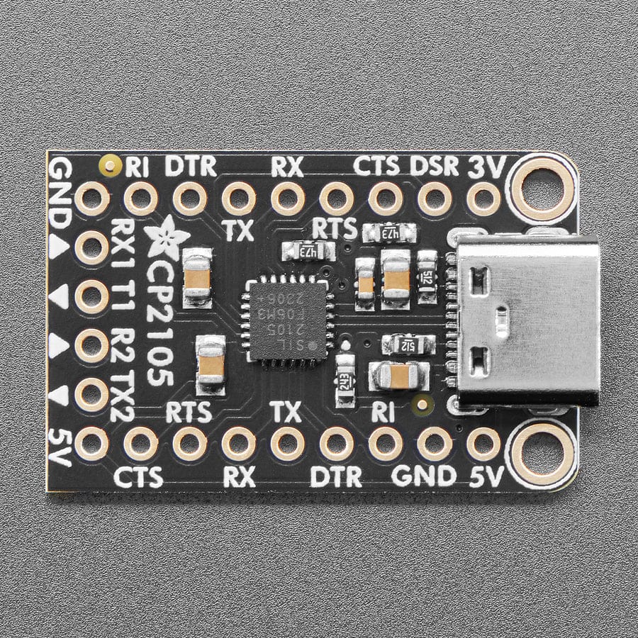 Adafruit CP2105 Friend - USB to Dual UART Serial Converters - The Pi Hut