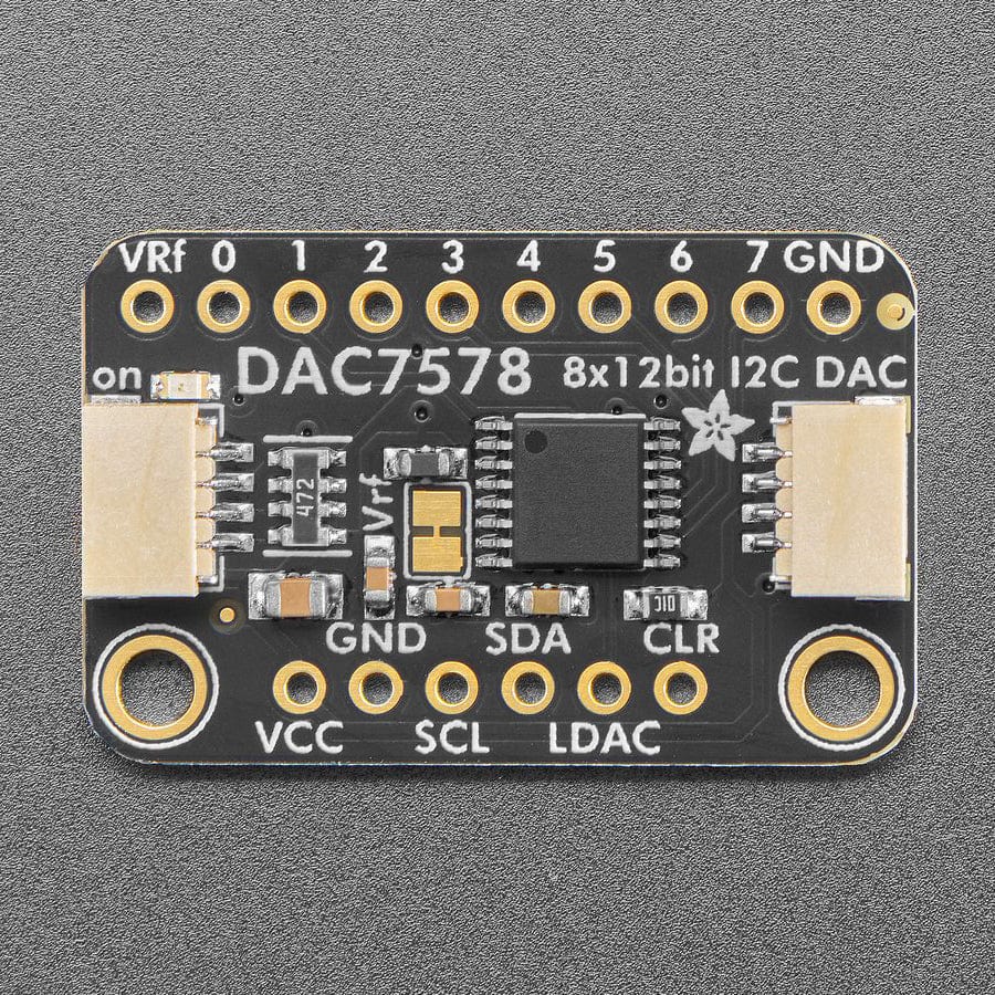 Adafruit DAC7578 - 8 x Channel 12-bit I2C DAC - STEMMA QT / Qwiic - The Pi Hut