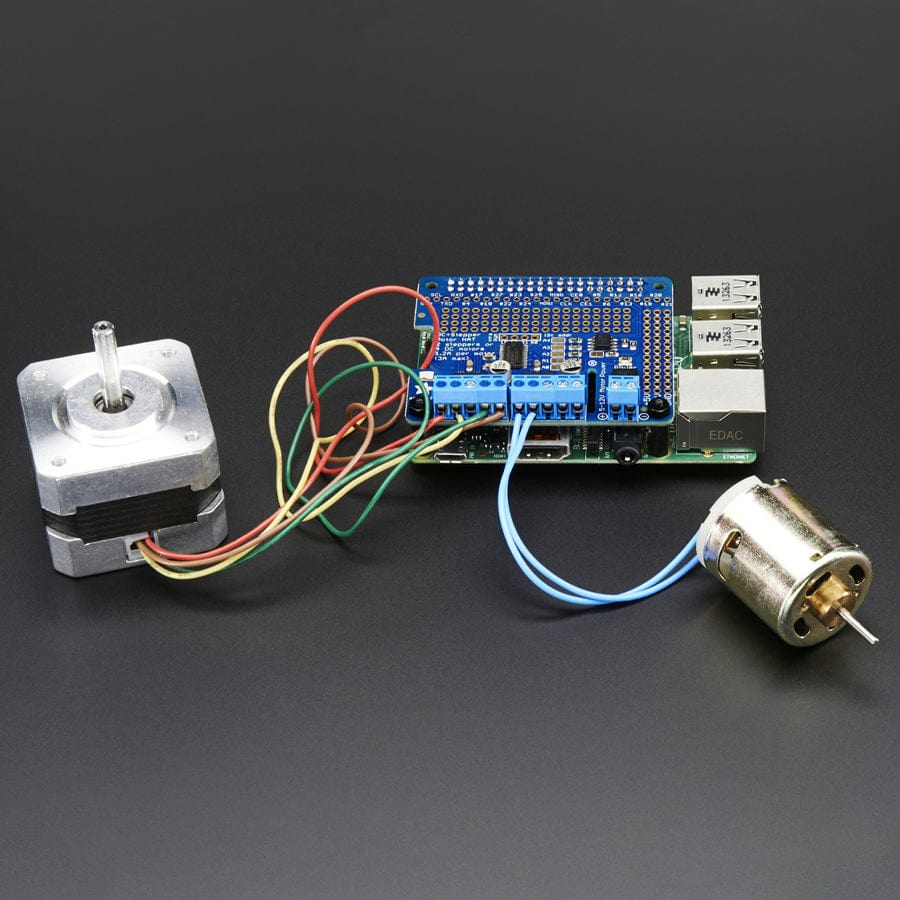 Adafruit DC & Stepper Motor HAT for Raspberry Pi - Mini Kit - The Pi Hut