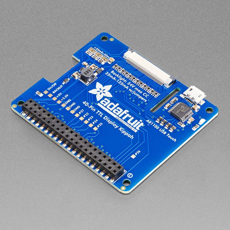 Adafruit DPI TFT Kippah for Raspberry Pi with Touch Support by Adafruit - The Pi Hut