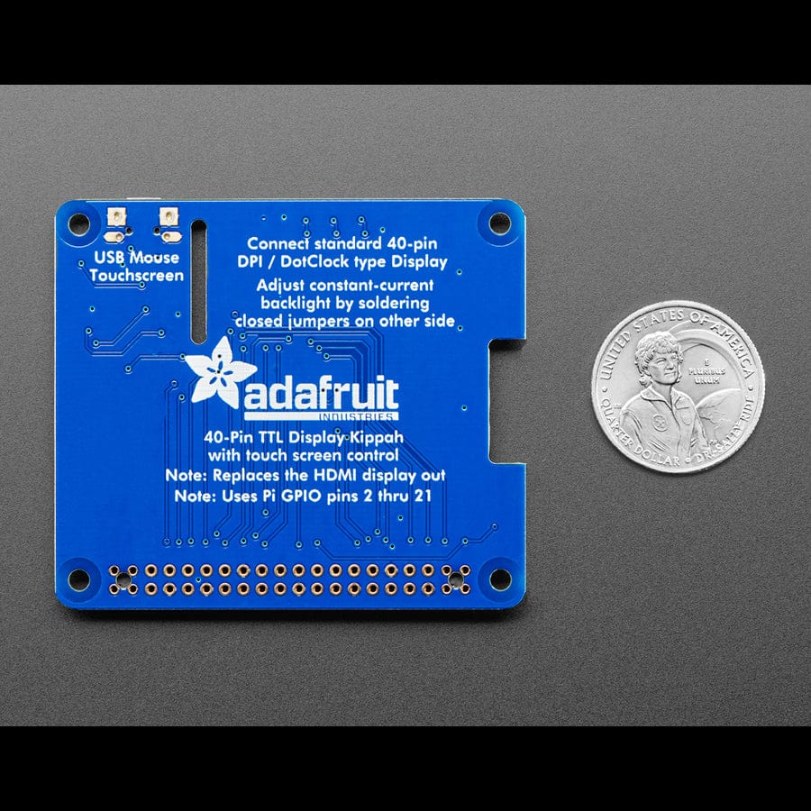 Adafruit DPI TFT Kippah for Raspberry Pi with Touch Support by Adafruit - The Pi Hut