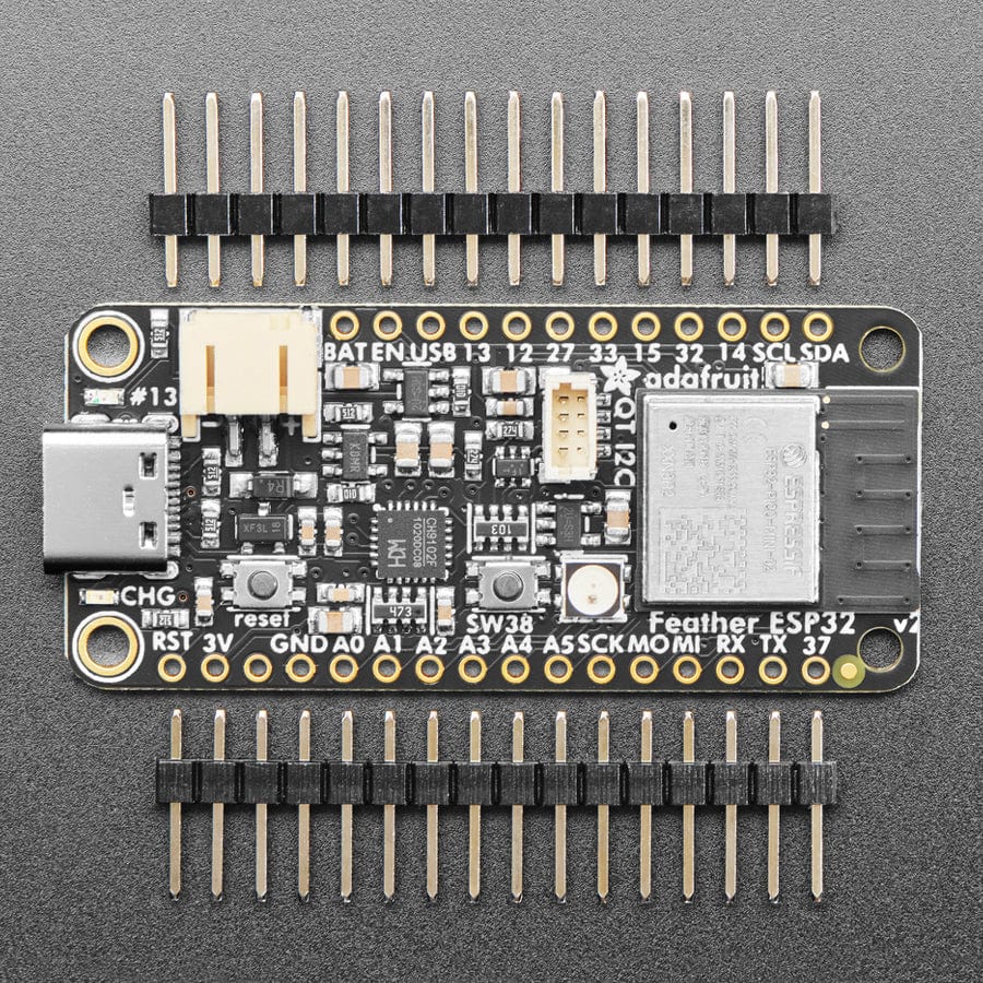 Adafruit ESP32 Feather V2 -  8MB Flash + 2 MB PSRAM (STEMMA QT) - The Pi Hut