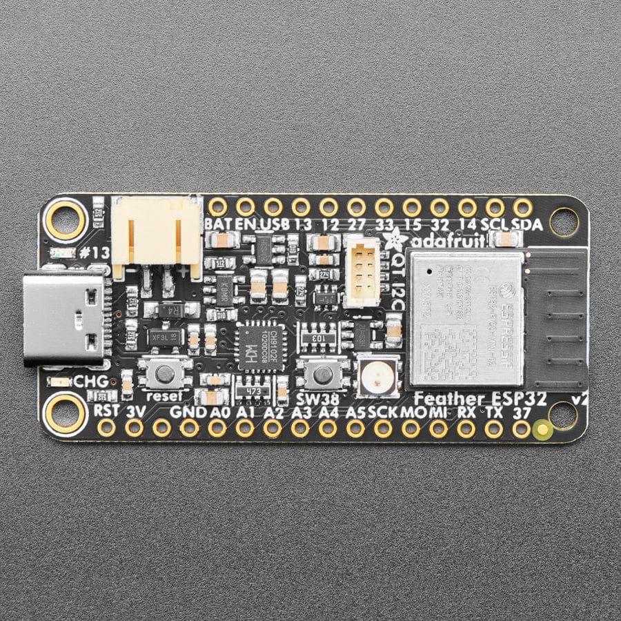 Adafruit ESP32 Feather V2 -  8MB Flash + 2 MB PSRAM (STEMMA QT) - The Pi Hut