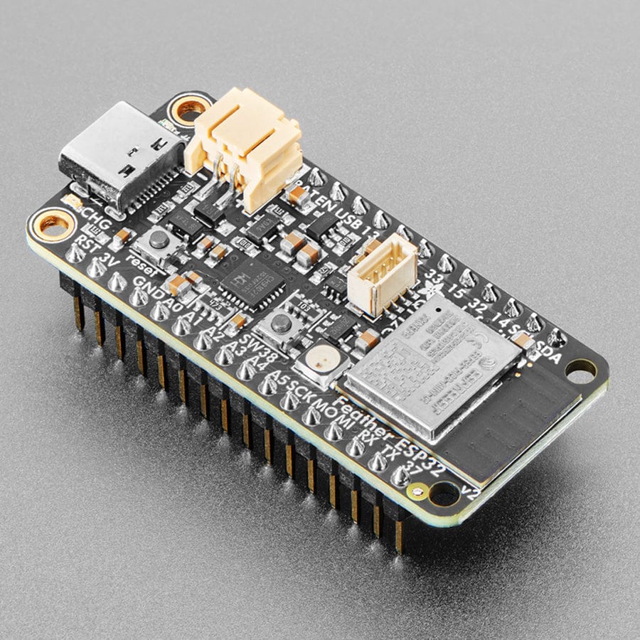 Adafruit ESP32 Feather V2 with Headers - 8MB Flash + 2 MB PSRAM - STEMMA QT - The Pi Hut