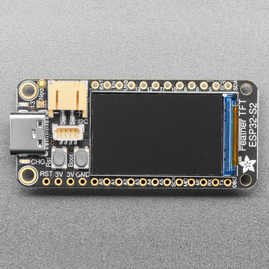 Adafruit ESP32-S2 TFT Feather - 4MB Flash, 2MB PSRAM, STEMMA QT - The Pi Hut