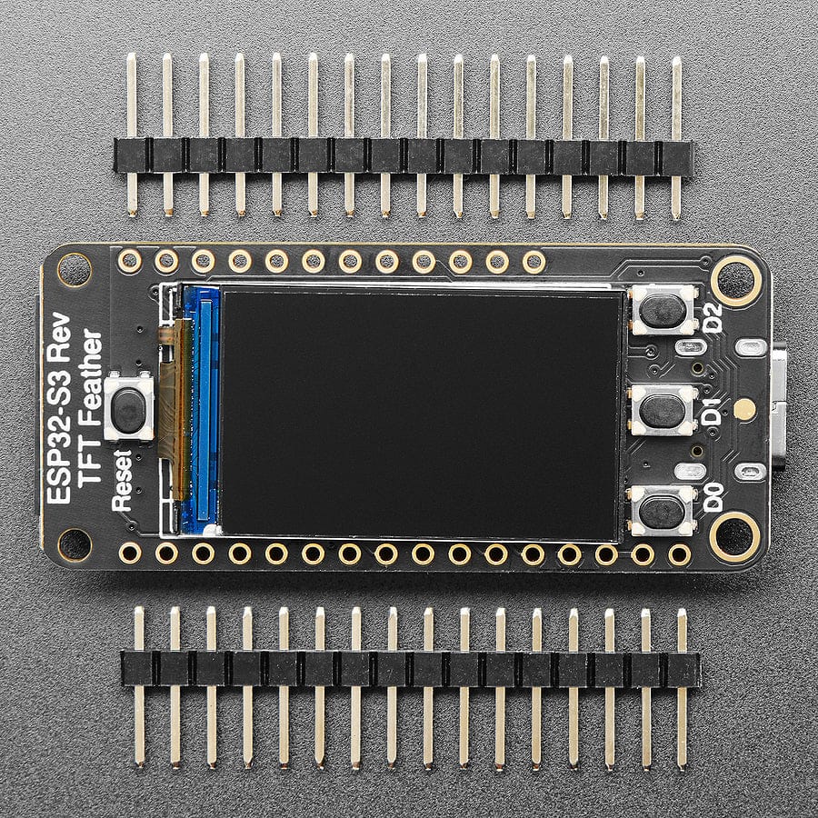 Adafruit ESP32-S3 Reverse TFT Feather - 4MB Flash, 2MB PSRAM, STEMMA QT - The Pi Hut