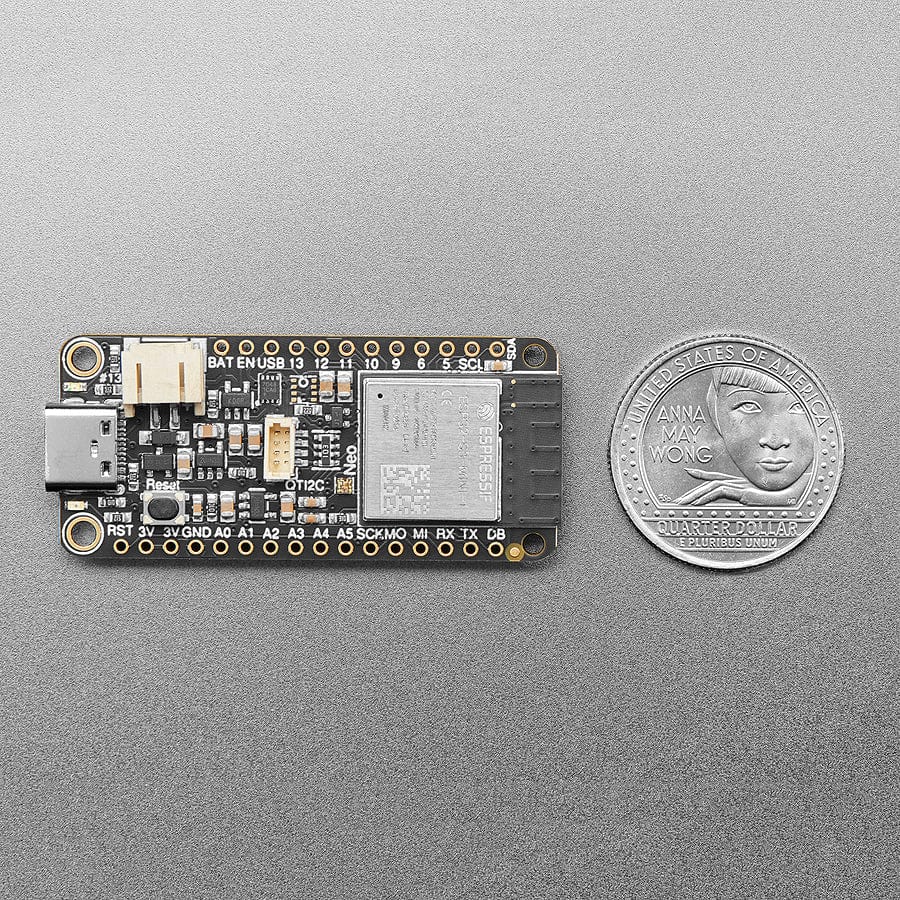 Adafruit ESP32-S3 Reverse TFT Feather - 4MB Flash, 2MB PSRAM, STEMMA QT - The Pi Hut