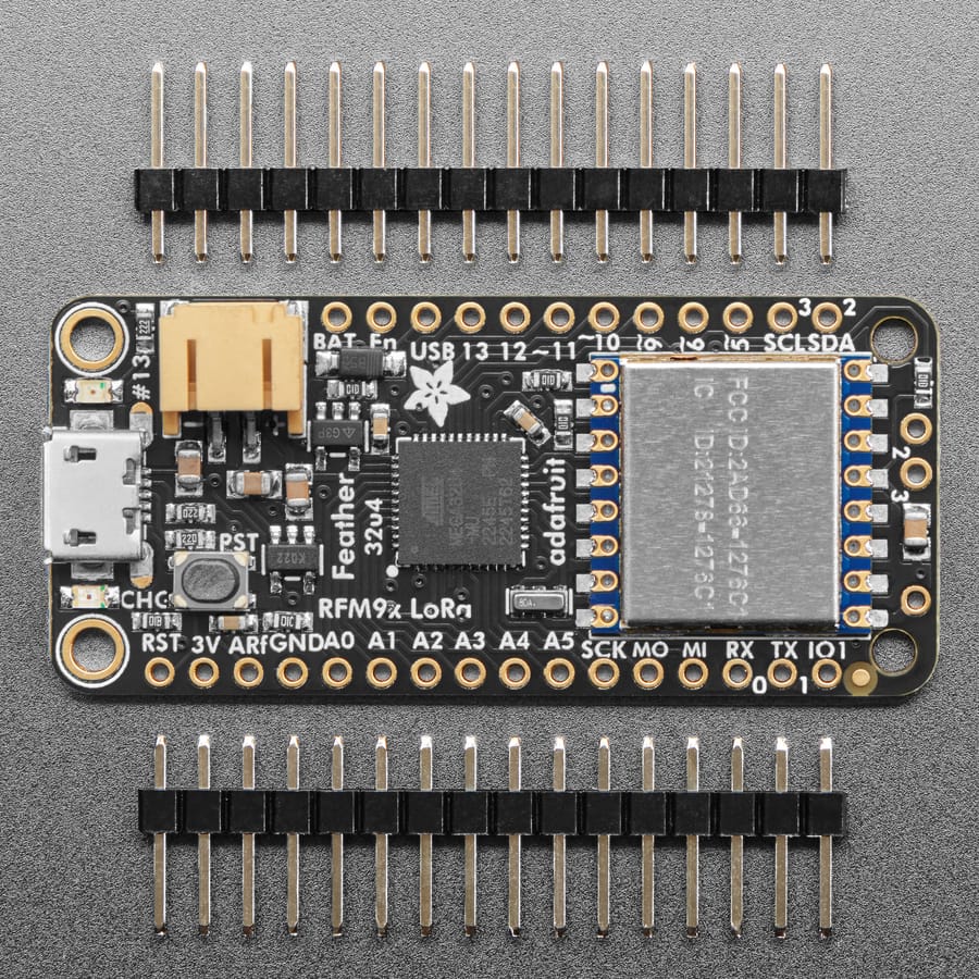 Adafruit Feather 32u4 RFM95 LoRa Radio- 868 or 915 MHz (RadioFruit) by Adafruit - The Pi Hut