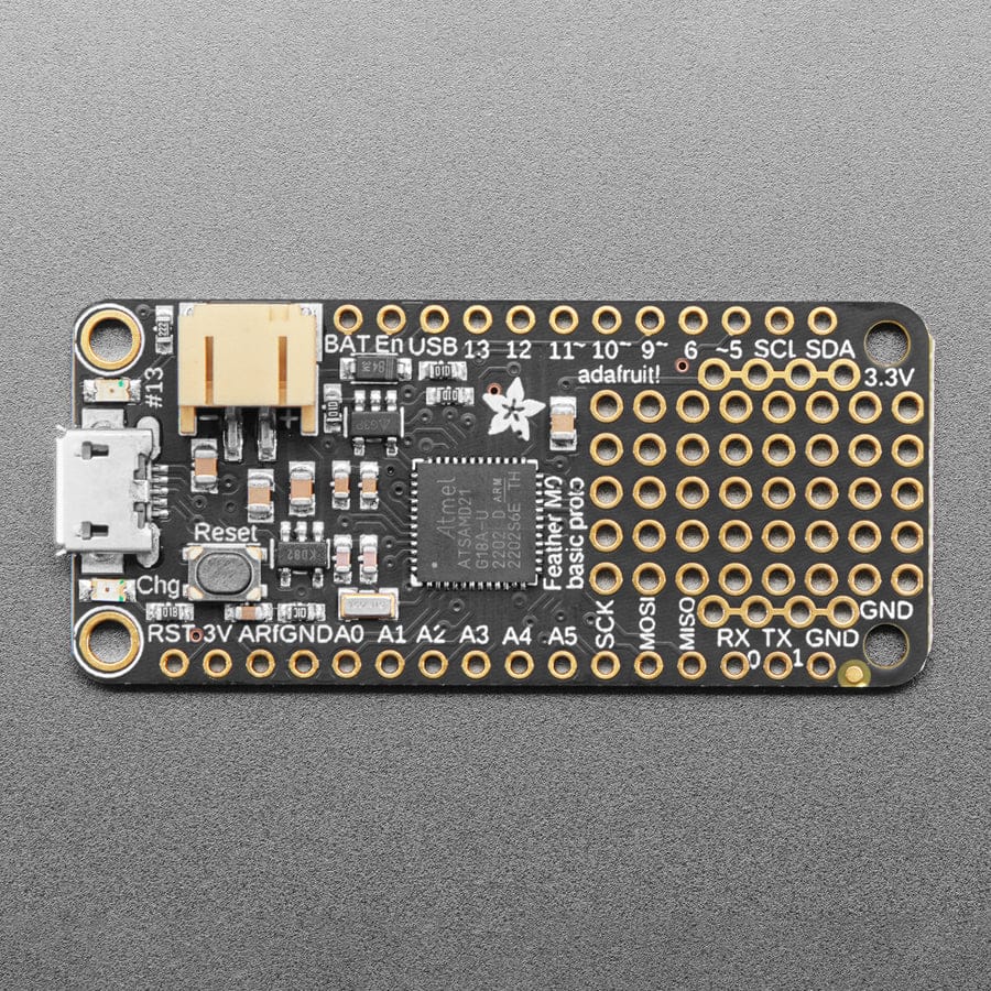 Adafruit Feather M0 Basic Proto - ATSAMD21 Cortex M0 by Adafruit - The Pi Hut