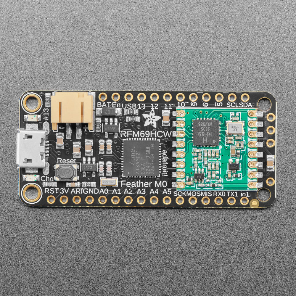 Adafruit Feather M0 RFM69HCW Packet Radio - 433MHz (RadioFruit) by Adafruit - The Pi Hut