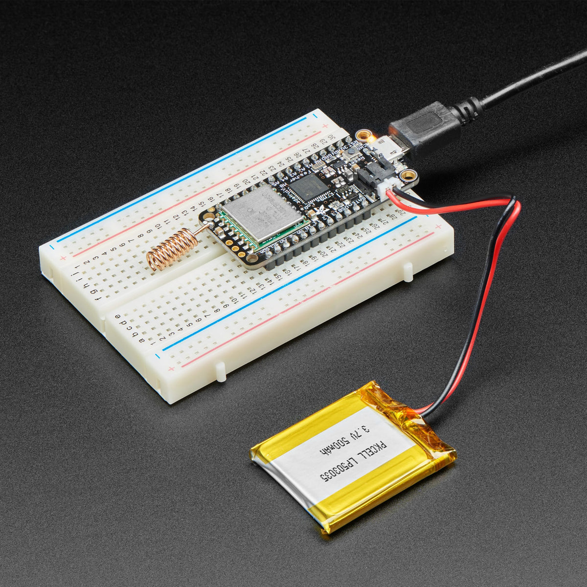 Adafruit Feather M0 RFM96 LoRa Radio - 433MHz (RadioFruit) by Adafruit - The Pi Hut