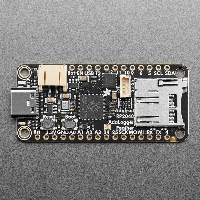 Adafruit Feather RP2040 Adalogger - 8MB Flash with microSD Card ...