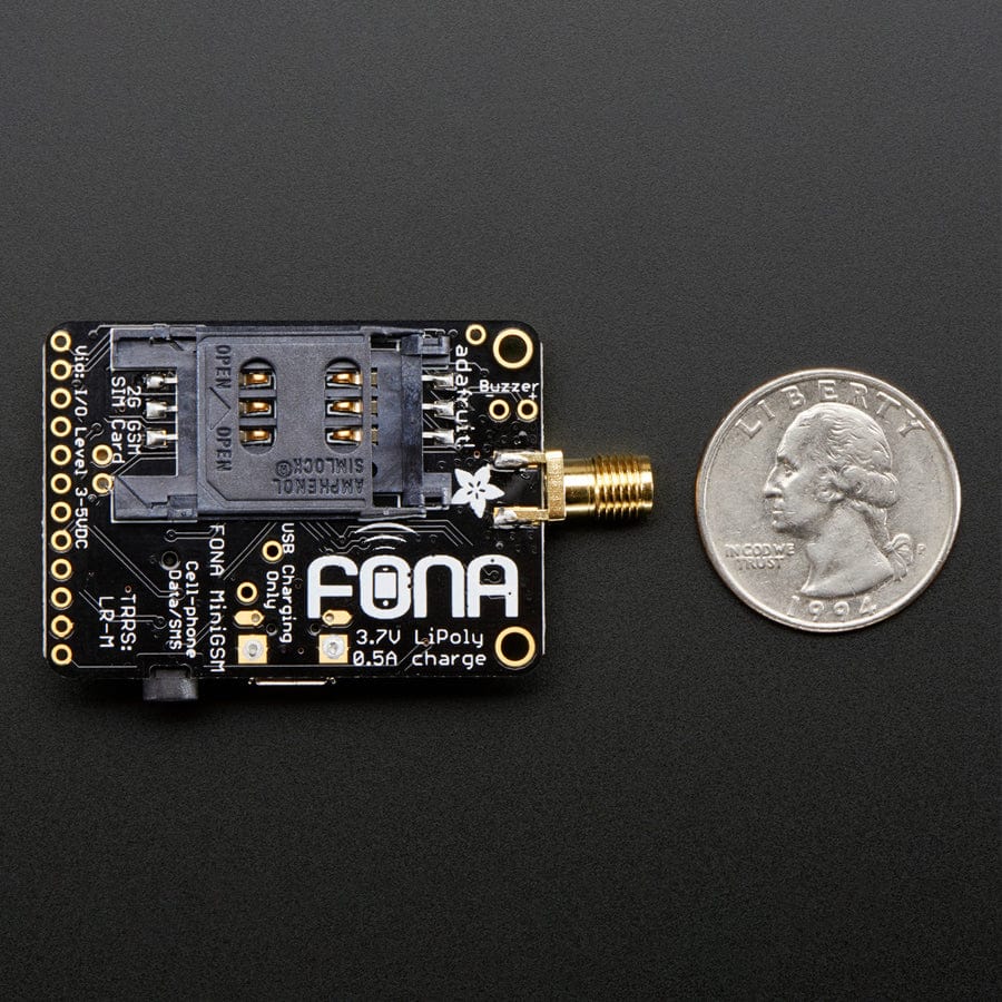 Adafruit FONA - Mini Cellular GSM Breakout - SMA Version (v1)