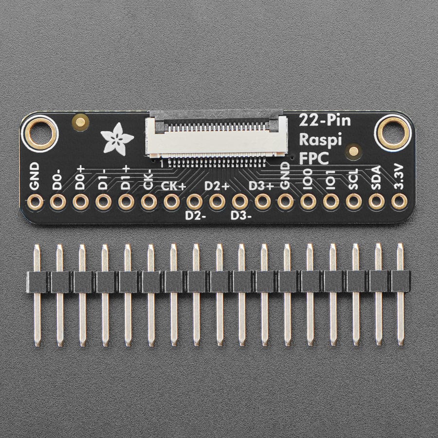 Adafruit FPC Breakout for Raspberry Pi 5 DSI or RP2350 HSTX - 22 Pin 0.5mm