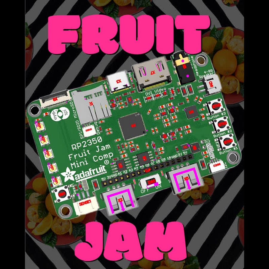 Adafruit Fruit Jam - Mini RP2350 Computer by Adafruit - The Pi Hut