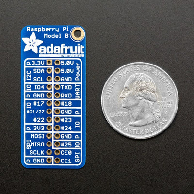 Adafruit GPIO Reference Card for Raspberry Pi Model B - The Pi Hut
