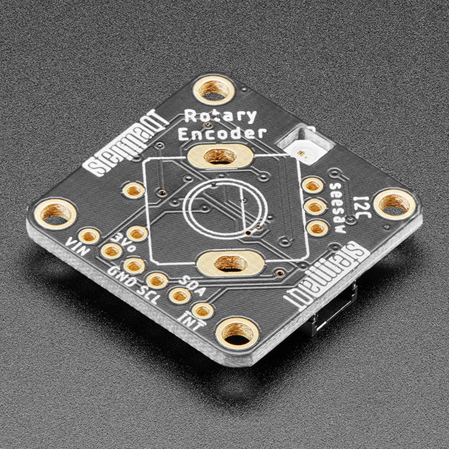 Adafruit I2C QT Rotary Encoder Breakout with NeoPixel - STEMMA QT / Qwiic - The Pi Hut