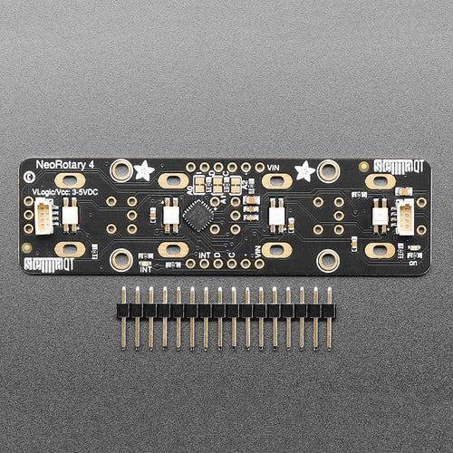 Adafruit I2C Quad Rotary Encoder Breakout with NeoPixel - STEMMA QT ...