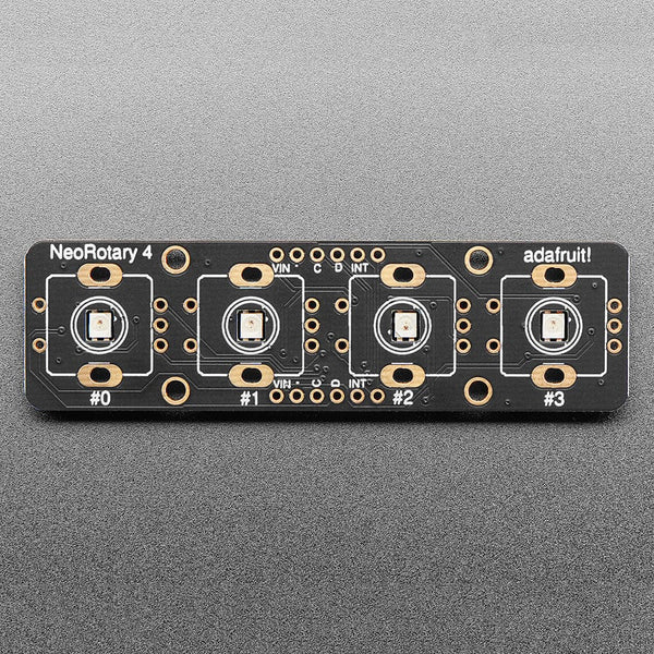Adafruit I2C Quad Rotary Encoder Breakout with NeoPixel - STEMMA QT ...