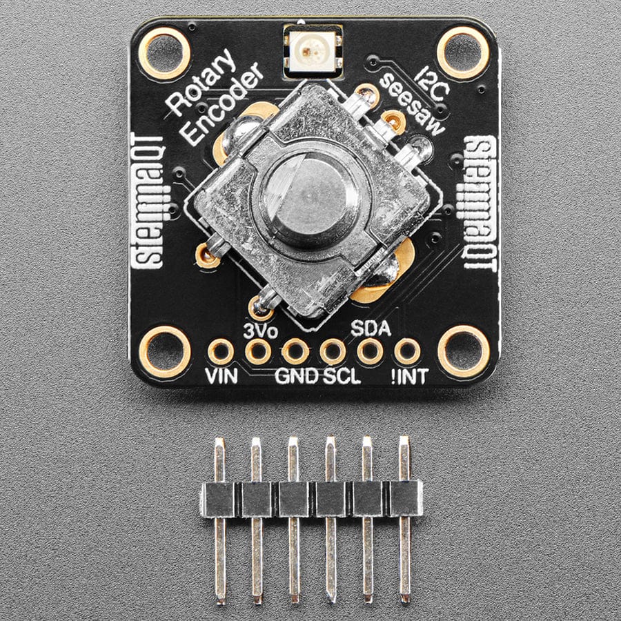 Adafruit I2C Stemma QT Rotary Encoder Breakout with Encoder - STEMMA QT / Qwiic - The Pi Hut