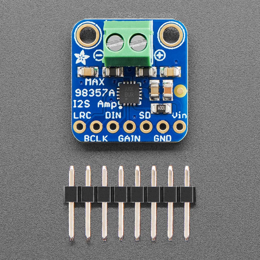 Adafruit I2S 3W Class D Amplifier Breakout - MAX98357A - The Pi Hut